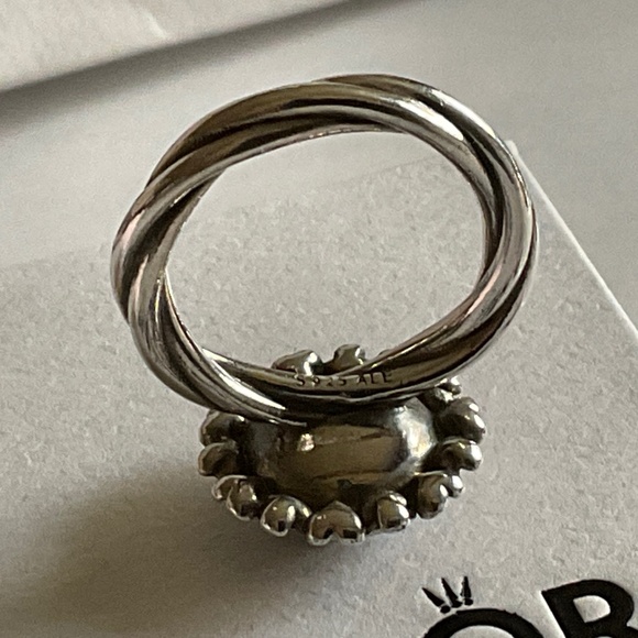 Pandora Silver and Black Ring - Picture 7 of 8